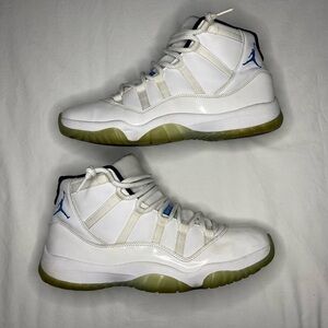 Nike Air Jordan XI 11 Retro Legend Blue 2014 Mens Size 11 UNC Shoes 378037-117